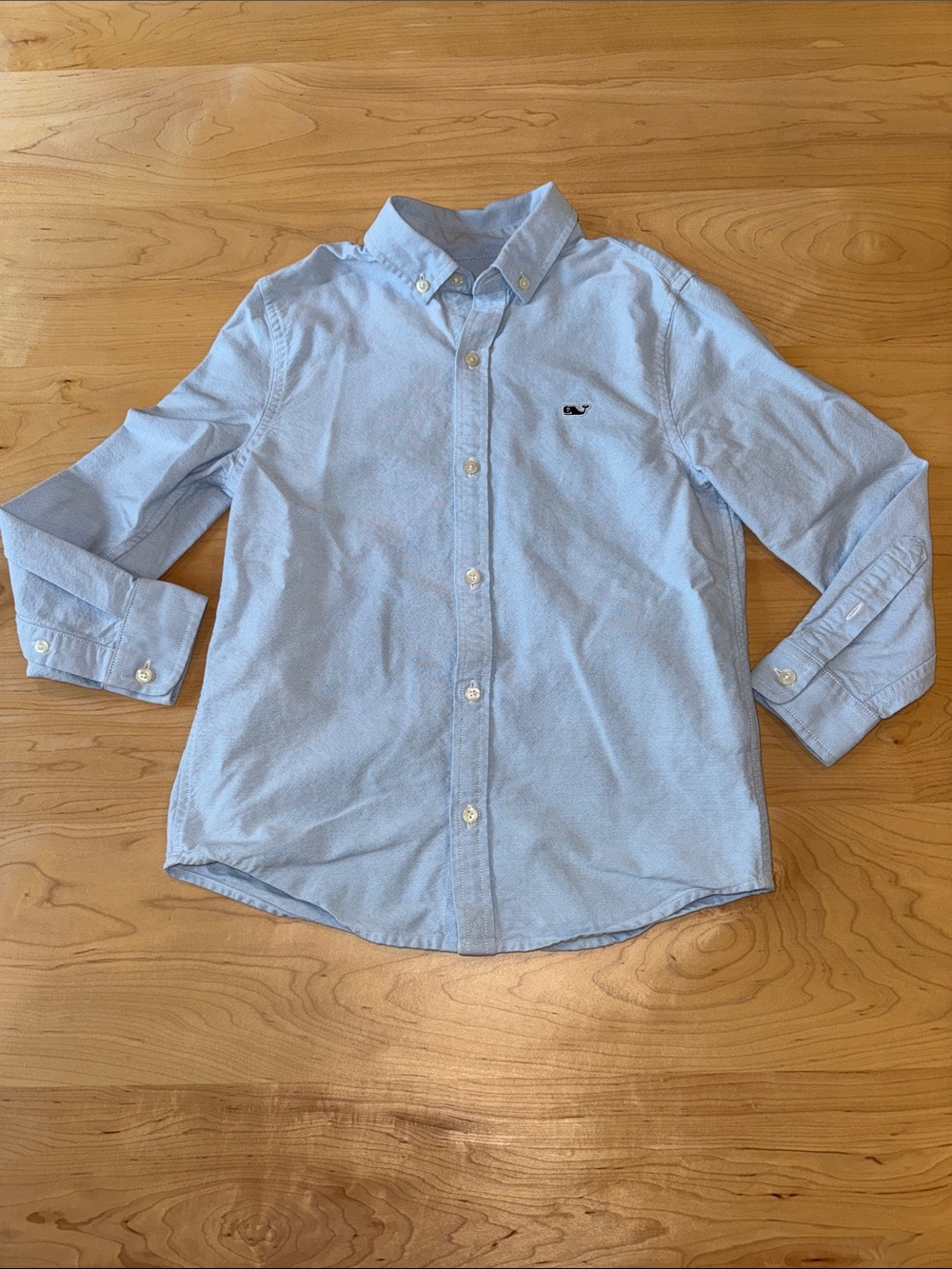 Boys Vineyard Vines Blue Oxford Button Down size 7